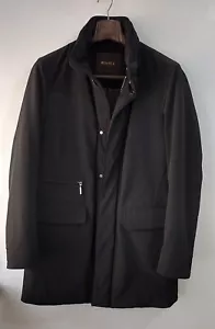 Giacca di lusso Moorer soprabito uomo nero soprabito taglia 52 IT - Foto 1 di 21