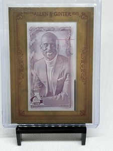 2023 Topps Allen & Ginter -BOMANI JONES- Mini MAGENTA PRINTING PLATE 1/1