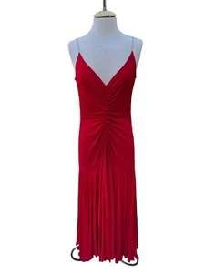 TD4 by Electra Sexy Red Bling Straps Salsa Fitted Dress Women’s Size 9/10 - Picture 1 of 10