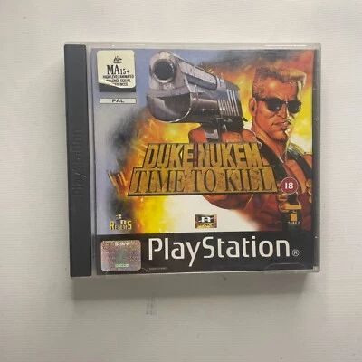 Duke Nukem Time to Kill Sony Playstation 1 PS1 PSX PAL Game Complete w Manual - Image 1 of 3