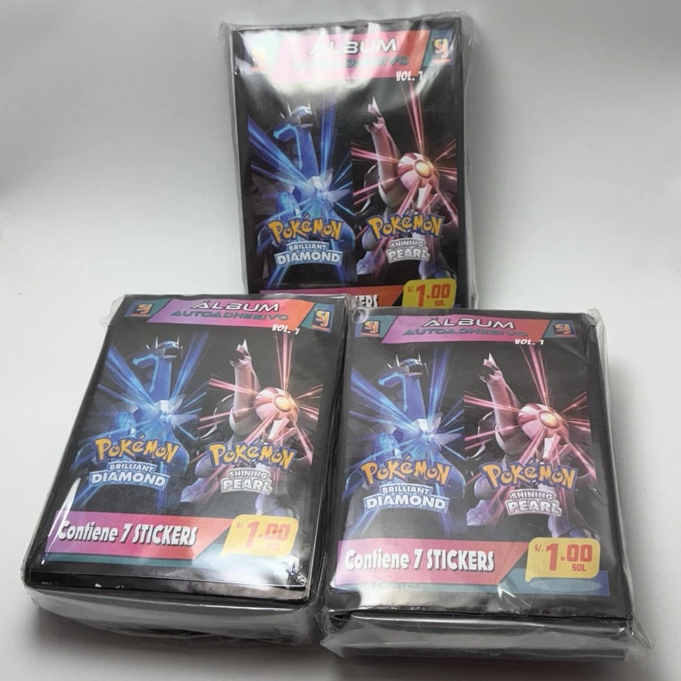 3x 2024 Pokemon Diamante y Perla SJ - 25 Paquetes Sellados Pegatinas Dialga Palkia Foto 1 de 2