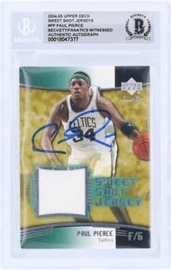 Paul Pierce Boston Celtics Signed 2004-05 Upper Deck Sweet Shot #SSJ-PP BAS Card - Picture 1 of 2
