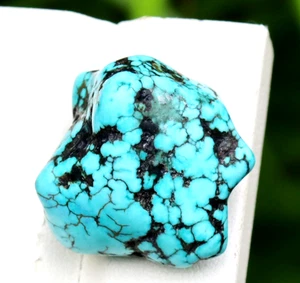 Blue Turquoise 55.45 Ct Natural Rough GGI Certified Loose Gemstone - Picture 1 of 7