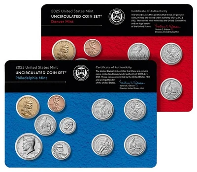 SEALED 2025 Uncirculated Mint Set P & D / Last Penny & Kennedy Half  SOLD OUT !! - Image 1 of 4