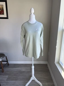 Simply Southern Shirt Womens Medium Sage Green Long Sleeve Coffee Graphic Tee - Picture 1 of 7