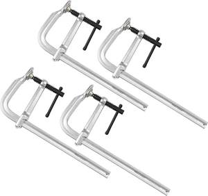 Heavy Duty F Clamp 12-Inch X 4-3/4-Inch Throat (300 X 120Mm Throat), Pack of 4 - Picture 1 of 12