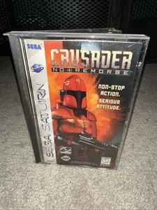 1996 SEGA SATURN CD CRUSADER NO REMORSE CIB COMPLETE CD CASE MANUAL & REG. KARTE - Bild 1 von 4