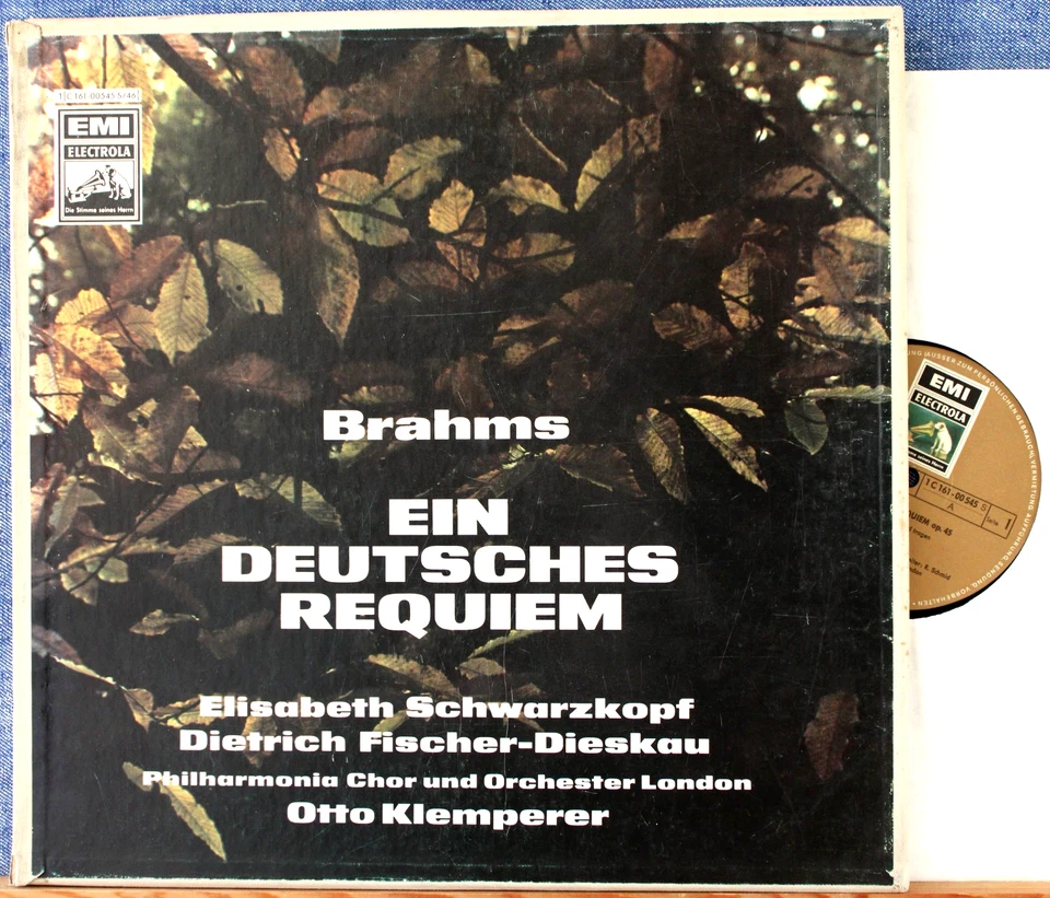 Klemperer (w Schwarzkopf; etc). Brahms (Requiem). Electrola Box (2). NM Foto 1 de 1