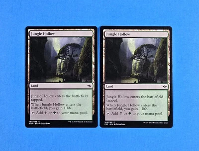 2x Jungle Hollow Fate Reforged 2015 FRF Mtg Magic Gathering Card Dual Land 169 - Image 1 of 2