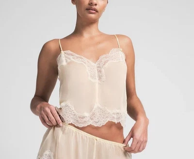 Cami de encaje brillante tejido seda romance Skims talla PEQUEÑA NUEVA CON ETIQUETAS Foto 1 de 3