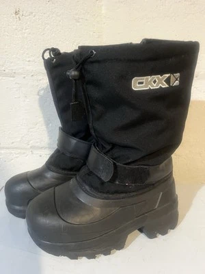Botas de moto de nieve CKX para hombre talla 8 boreales negras Codura nailon impermeables forradas Foto 1 de 4
