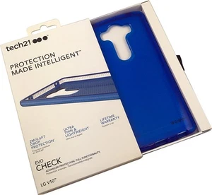 Tech21 BLUE EVO CHECK ANTI-SHOCK CASE TPU COVER FOR LG V10 PHONE - Picture 1 of 2