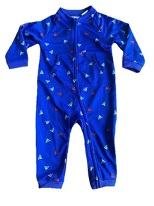 Mono ADIDAS Estampado Completo Tricot Cremallera Completa Manga Larga Azul Talla 18 M - Imagen 1 de 5