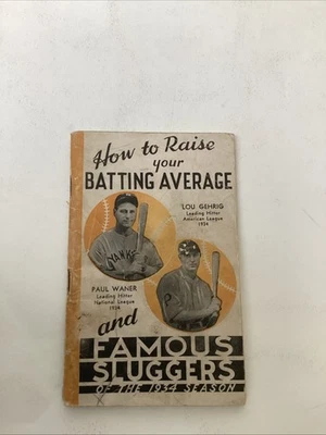 1884-1935 How To Raise Your Batting Average And Famouse Sluggers of The 1934  - Imagem 1 de 4