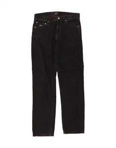TOMMY HILFIGER Womens Relaxed Fit Straight Jeans W30 L32 Black Cotton DO90 - Picture 1 of 3