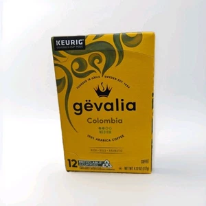 Gevalia Colombian Medium 100% Arabica Coffee 12 K-Cup Coffee Pods 4.12oz - Picture 1 of 9