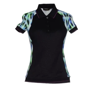 ROBERTO CAVALLI POLOSHIRT T-SHIRT PRINT BAUMWOLLE OBERTEIL KURZARM Gr. IT 38 US 2 - Bild 1 von 8