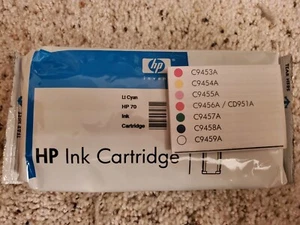 Original HP 70 C9390A Light Cyan Tinte, abgelaufen 191004, ohne Karton - Bild 1 von 3