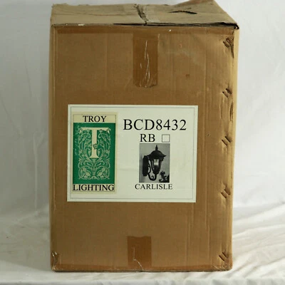 Linterna de pared exterior Troy Lighting Carlisle 3 luces BCD8432RB bronce romano Foto 1 de 3