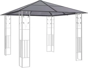 Ersatzdach für Pavillon KONIFERA Valencia, 300x300 cm, 6 mm Polycarbonat - Bild 1 von 3
