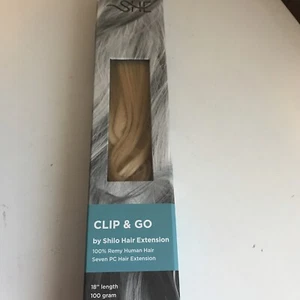 SHE-CLIP&GO - 100 % Remy Echthaar - 7 STCK. BLONDE Verlängerung, Farbe #22 - Bild 1 von 5
