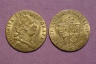 GEORGE III SPADE HALF GUINEA BRASS TOKEN - Nice Grade