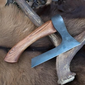 Custom Handmade Carbon Steel Forged Fist Axe Beil With Leather Sheath - Bild 1 von 4
