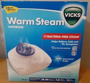 Vicks Nursery 1.5 Gallon Warm Steam Vaporizer Model: V150SG W/ Box TESTED CLEAN 