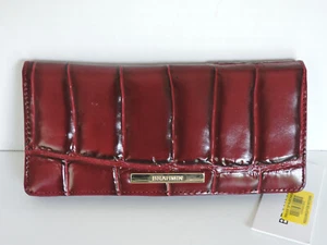 Brahmin Ady Merlot Nerina geprägtes Leder Geldbörse Clutch Neu mit Etikett - Bild 1 von 7