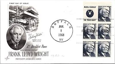 FDC 1968 SC #1280a Artcraft Cachet - Buffalo, Ny - Booklet of 5 - F63262 - Image 1 of 2