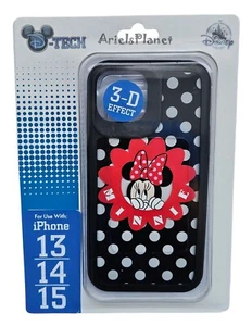 2024 DISNEY PARKS Minnie Peek-a-boo Polka Dots 3D iPhone 13, 14 e 15 cover - Foto 1 di 1
