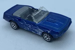 (1996)Matchbox Car 1969 Metallic Blue Camaro SS-396 White Flames Convertible - Picture 1 of 6