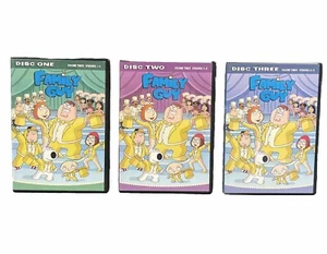 Family Guy Volume 3 Disc 1 Episodes 1-4. Disc Two Episodes 5-8. Disc Three 9-13 - Picture 1 of 3