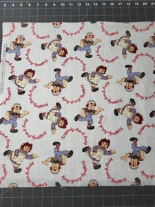Raggedy Ann & Andy flannel fabric - 35" - Picture 1 of 3