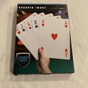 18) SHARPER IMAGE JUMBO PLAYING CARDS 8"X11" NEW OLD STOCK - Picture 1 of 5