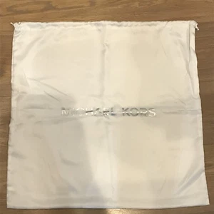 Michael Kors White Satin Protective Handbag Storage Dust Cover Bag XL 22” X 21” - Picture 1 of 2