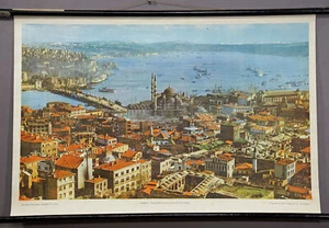 Wandkarte Rollbild Istambul Türkei Bosporus Stadtansicht Altstadt Fotoposter - Bild 1 von 1