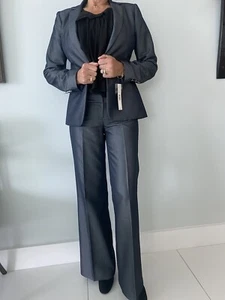 Antonio Melani Suit Metallic Color size 2 retail $ 329 NWT! - Picture 1 of 8