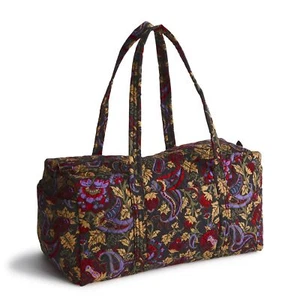 Vera Bradley Premium Cotton Original Duffel Midnight Garden Paisley - Picture 1 of 1