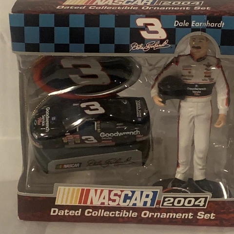 Dale Earnhardt Sr #3 Goodwrench Figure W/Car Collectible Ornament Set Trevco 200 Cover