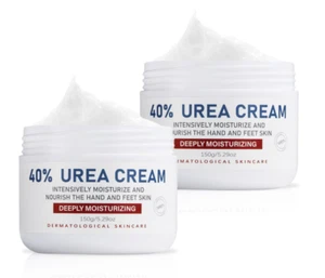 Urea Cream 40 Percent, Urea Foot & Hand Cream for Dry Cracked, 40 per Urea, 2 PK - Picture 1 of 6