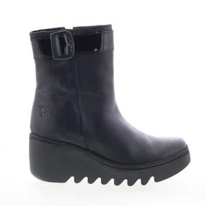 Botas de vestir informales Fly London Bepp BEPP396FLY-008 para mujer de cuero negro - Imagen 1 de 8