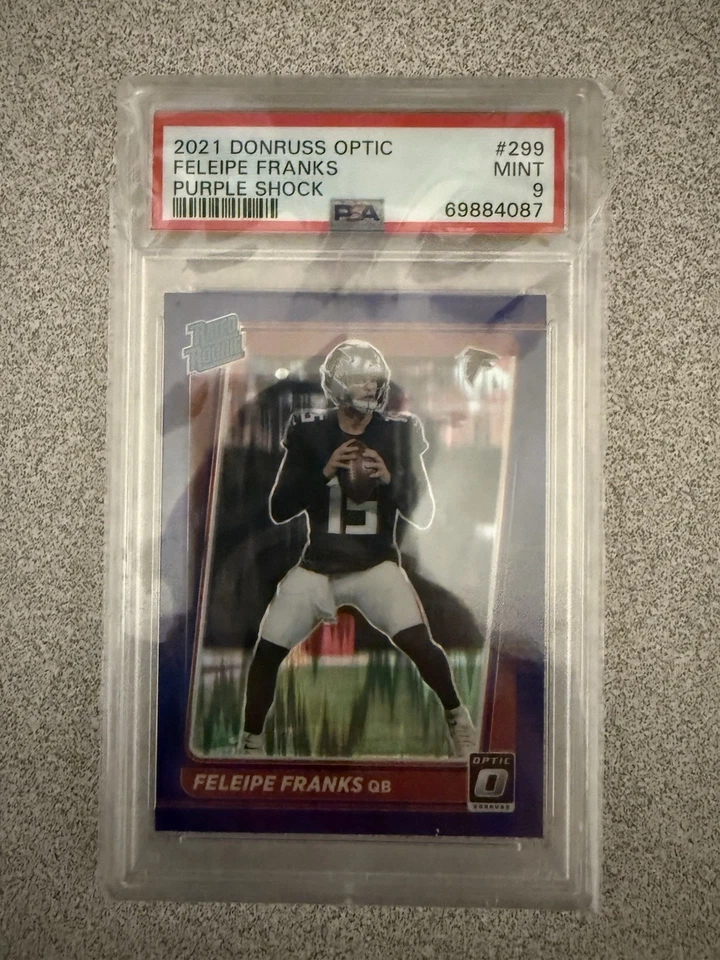 2021 Panini Donruss Optic - Feleipe Franks #299 Purple Shock Prizm (RC) PSA 9 - Image 1 of 1