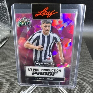 2024 Foglia Metallo Lewis Miley Rosa Ghiaccio Crepato Prova Pre-Produzione 1/1 Newcastle - Foto 1 di 2