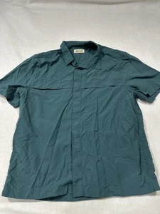 Camisa Madewell Para Hombre Grande Everywear Cuadrada Manga Corta Azul Abotonada - Imagen 1 de 6