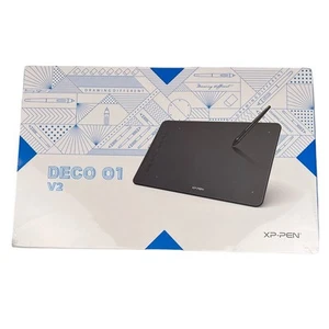 XP-Pen Deco 01 V2 8192 10x6.25 Art Graphics Drawing Tablet Digital Pen 8 Hot Key - Afbeelding 1 van 8