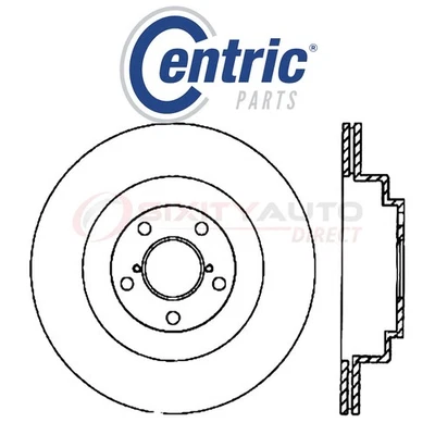 Centric C-TEK Disc Brake Rotor for 2006-2007 Subaru Impreza 2.5L H4 - Kit hr Foto 1 de 4