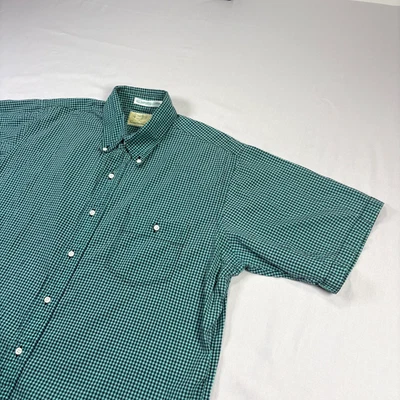 Vintage Gitman Bros Shirt Mens Large Blue Checkered Button Up Short Sleeve USA - Image 1 of 4