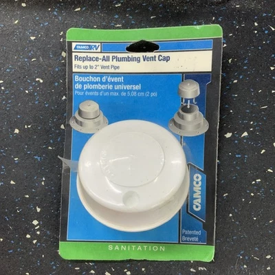 Tapa de ventilación de plomería de repuesto Camco 40034 (blanco polar) Foto 1 de 2