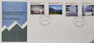 New Zealand Mountain Scenes, First Day Cover, 5 December 1973 - Picture 1 of 4